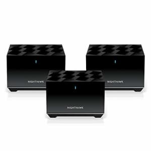 NETGEAR Nighthawk Tri-Band Whole Home Mesh WiFi 6 System (MK83) AX3600 Router with 2 Satellite for $400