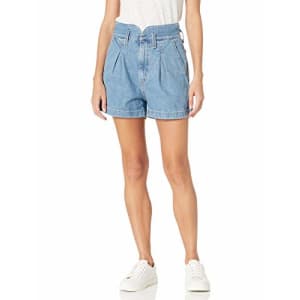 Levi's Women's High Waisted Mom Shorts, Puff Piece - Medium Indigo, 0 for $34 Levi's Women's High Waisted Mom Shorts, Puff Piece - Medium Indigo, 0 for $34