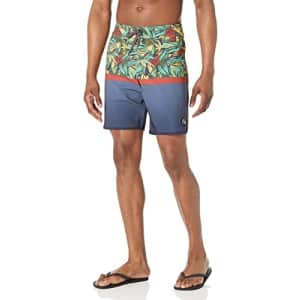 Quiksilver Men's Standard Surfsilk Divided Scallop 19 Boardshort Swim Trunk, Navy Blazer, 30 for $24