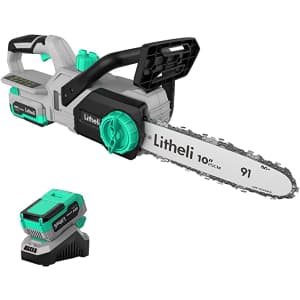 Litheli 20V Cordless 10" Chainsaw for $88