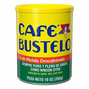 Cafe Bustelo Caf Bustelo Decaf Medium Roast Ground Coffee, 10 Ounces (Pack of 12) for $102 Cafe Bustelo Caf Bustelo Decaf Medium Roast Ground Coffee, 10 Ounces (Pack of 12) for $102