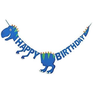 Dinosaur Happy Birthday Banner for $8