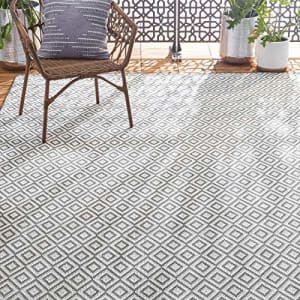 Home Dynamix Tripoli Lydia Indoor/Outdoor Area Rug 5'3"x7'3", Modern Gray for $95