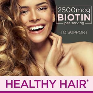 Hair Skin and Nails Vitamins with Biotin & Collagen by Nature's Bounty Optimal Solutions, w/Vitamin for $9 Hair Skin and Nails Vitamins with Biotin & Collagen by Nature's Bounty Optimal Solutions, w/Vitamin for $9