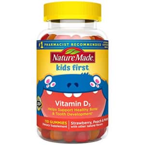 Nature Made Kids First Vitamin D3 Gummies, 110 Count for Healthy Bone Development (Packaging May for $60 Nature Made Kids First Vitamin D3 Gummies, 110 Count for Healthy Bone Development (Packaging May for $60