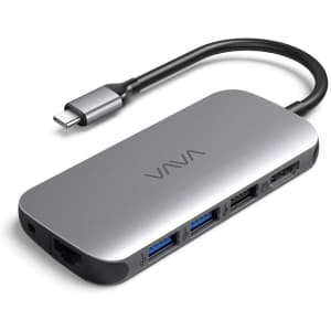 Vava USB-C Hub 8-in-1 Adapter for $15