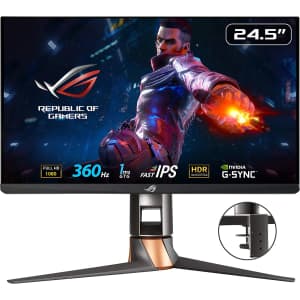 Asus ROG Swift 360Hz 24.5" HDR G-Sync Gaming Monitor for $300