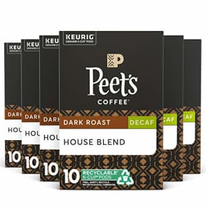 Peet's Peets Coffee Decaf House Blend K-Cup Coffee Pods for Keurig Brewers, Dark Roast, 60 Pods for $38 Peet's Peets Coffee Decaf House Blend K-Cup Coffee Pods for Keurig Brewers, Dark Roast, 60 Pods for $38