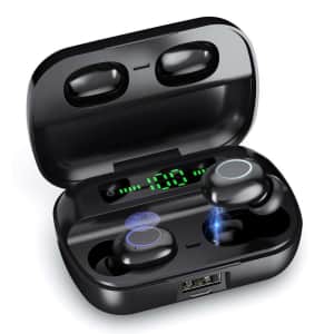 Poweradd Q82 Wireless Bluetooth Earbuds for $1