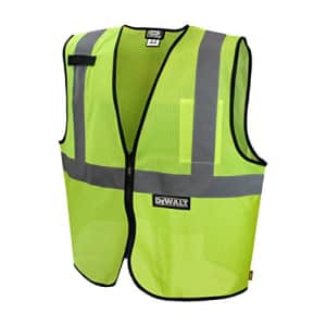 DEWALT DSV220-L Industrial Safety Vest, Multi, One Size for $13