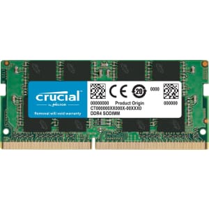 Crucial RAM 16GB DDR4 3200MHz CL22 Laptop Memory for $53