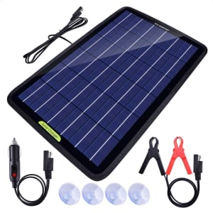 Eco-Worthy 12V 10W Solar Car Battery Charger and Maintainer for $40 Eco-Worthy 12V 10W Solar Car Battery Charger and Maintainer for $40