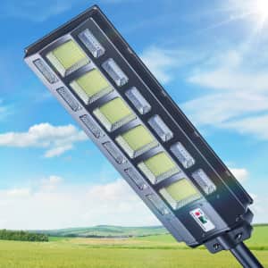 Okpro 320W Solar LED Street Light for $140