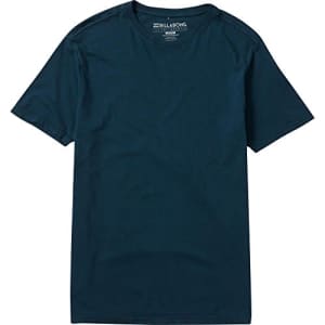 Billabong Men's Essential Overdyed Short Sleeve T-Shirt, Marine, Medium for $20