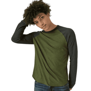 Lucky Brand Men's Thermal Color Block Crew Neck Tee for $20
