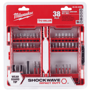 Milwaukee Shockwave 38-Piece Impact Driver Bit Set for $20 for members