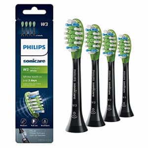 Philips Sonicare Premium White replacement toothbrush heads, HX9064/95, BrushSync technology, Black for $49