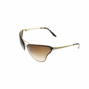 Prada PR 74VS 5AK6S1 Gold Metal Butterfly Sunglasses Brown Gradient Lens for $85