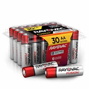 Rayovac Fusion AA Batteries, Premium Alkaline Double A Batteries, 30 Count for $36