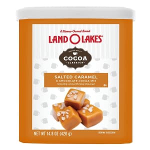 Land O'Lakes Hot Cocoa Mix 14.8-oz. Canister for $4 Land O'Lakes Hot Cocoa Mix 14.8-oz. Canister for $4
