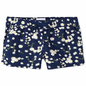 The Children's Place Girls' Printed Pull On Shorts, Milky Way, 5 for $8