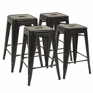 FDW Metal Bar Stools Set of 4 Counter Height Barstool Stackable Barstools 24 Inch 30 Inch Indoor for $126 FDW Metal Bar Stools Set of 4 Counter Height Barstool Stackable Barstools 24 Inch 30 Inch Indoor for $126
