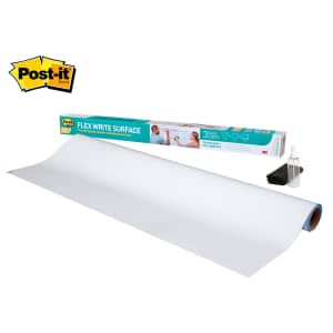 Post-It Flex Write Surface Permanent Marker Whiteboard 3x2-Foot Roll 6-Pack for $200 Post-It Flex Write Surface Permanent Marker Whiteboard 3x2-Foot Roll 6-Pack for $200