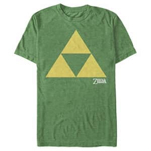 Nintendo Men's Zelda Triforce T-Shirt, Kelly Heather, Medium for $16 Nintendo Men's Zelda Triforce T-Shirt, Kelly Heather, Medium for $16
