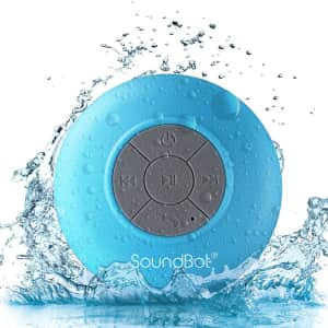 SoundBot Water Resistant Bluetooth 4.0 Shower Speaker for $13