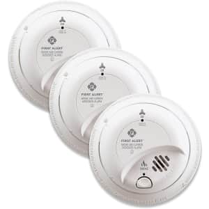 First Alert Smoke Detector/Carbon Monoxide Alarm 3-Pack for $100 First Alert Smoke Detector/Carbon Monoxide Alarm 3-Pack for $100