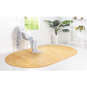 Unique Loom Trellis Frieze Collection Lattice Moroccan Geometric Modern Oval Rug, 3 x 5 Feet, for $47 Unique Loom Trellis Frieze Collection Lattice Moroccan Geometric Modern Oval Rug, 3 x 5 Feet, for $47
