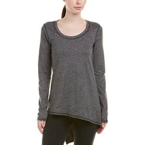 Splendid Women's Studio Activewear Workout Athletic Long Sleeve Tunic, Heather Charcoal, L for $17