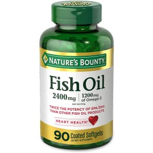 Nature's Bounty Fish Oil Softgels 90-Pack for $7.59 via Sub & Save