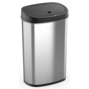 Mainstays 13.2-Gal. Motion Sensor Stainless Steel Garbage Can for $40 Mainstays 13.2-Gal. Motion Sensor Stainless Steel Garbage Can for $40
