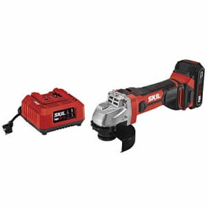 Skil 20V 4-1/2 Inch Angle Grinder, Includes 2.0Ah PWRCore 20 Lithium Battery and Charger - AG290202 for $70 Skil 20V 4-1/2 Inch Angle Grinder, Includes 2.0Ah PWRCore 20 Lithium Battery and Charger - AG290202 for $70