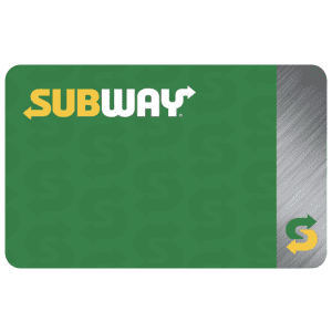 $50 Subway Gift Card: $43