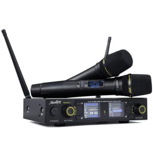 Moukey Wireless Microphone System for $98 Moukey Wireless Microphone System for $98