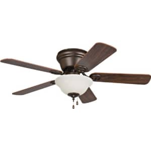 Craftmade WC42ORB5C1 Wyman Flush Mount 42" Ceiling Fan With 120 Watts Bowl Light Kit & Pull Chain, for $63 Craftmade WC42ORB5C1 Wyman Flush Mount 42" Ceiling Fan With 120 Watts Bowl Light Kit & Pull Chain, for $63