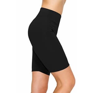 ALWAYS Women's 8" Bike Shorts Leggings - High Waist Tummy Control Soft Stretch Workout Activewear for $16
