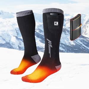 Kemimoto Remote Control Rechargeable Heated Socks for $35