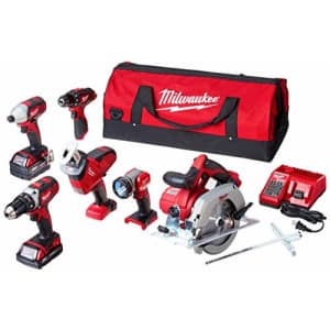 Milwaukee M18 18-Volt Lithium-Ion Cordless Combo Kit (5-Tool) for $585