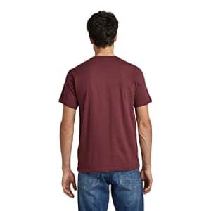G-Star Raw Men's Logo RAW. Holorn Short Sleeve T-Shirt, Port Red, L for $25