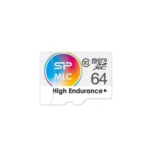 Silicon Power 64GB High-Endurance microSDXC CL10 MLC Memory Card for $9