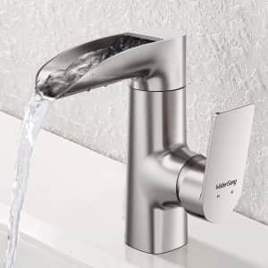 WaterSong Waterfall Bathroom Faucet for $67 WaterSong Waterfall Bathroom Faucet for $67
