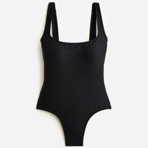 J.Crew. Women's Ribbed Squareneck One-Piece Swimsuit for $22 or less