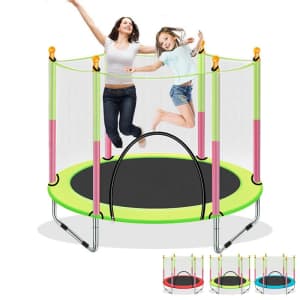 Kids' Trampoline with Enclosure for $69 Kids' Trampoline with Enclosure for $69