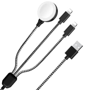 Teilybao 3-in-1 Charging Cable for Apple Devices for $13
