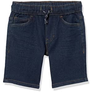 Nautica Boys' Little Drawstring Pull-on Shorts, Dark Blue Knit, 4 for $18