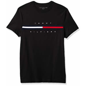 Tommy Hilfiger Men's Regular Short Sleeve Logo T-Shirt, The Deep Black, X-Small for $39 Tommy Hilfiger Men's Regular Short Sleeve Logo T-Shirt, The Deep Black, X-Small for $39