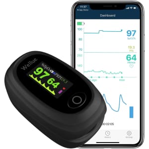 Wellue Bluetooth Pulse Oximeter for $14
